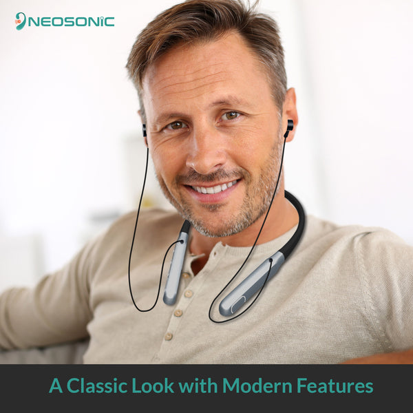 NW10 Pro Neckband Listener Rechargeable Hearing Amplifier with Wireless Microphone