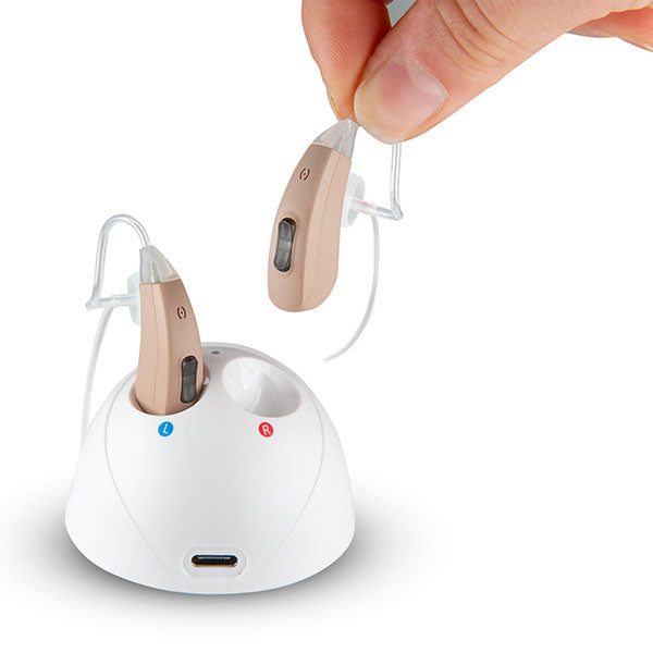 MX-Smart  Hearing Aids - Dual Microphone Noise Canceling -  Pair