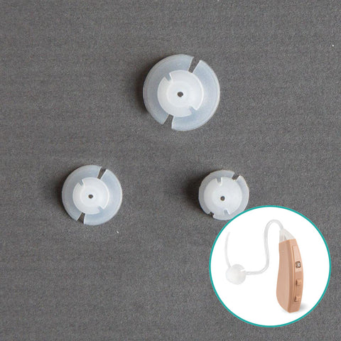 Replacement Hearing Aid Domes for Neosonic B10 Hearing Aids (Vented, Set of 3)